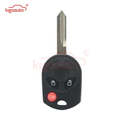 Kigoauto Remote key shell 3 button FO38 blade for Ford Fusion Escape Focus Edge 2007 2008 2009 2010 2011 2012 2013