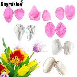 7 Kinds Flower Petal Tulip Veiner Silicone Mold Fondant Mold Cake Decorating Tools ,Gumpaste Sugarcraft Mold CS174