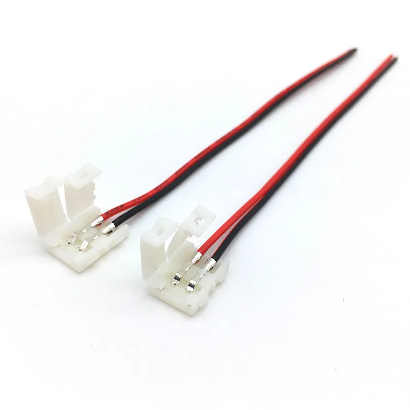 Imagem -03 - Conector de Tira Led 2pin 10 mm mm de Ponta Dupla com Terminal sem Fio Conector para Soldagem sem Necessidade de Solda