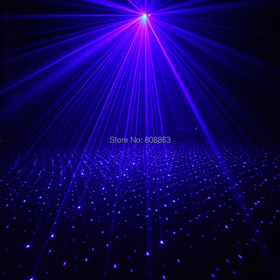 ESHINY Mini R&B Full Stars Pattern DJ laser Projector Remote Lighting Dance Disco Bar Party Xmas Effect Stage Light N85B40
