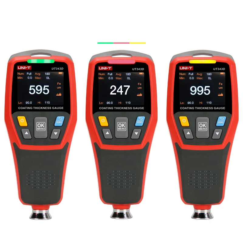 UNI-T UT343D Coating Thickness Gauge; 500 sets of data storage / USB data transmission