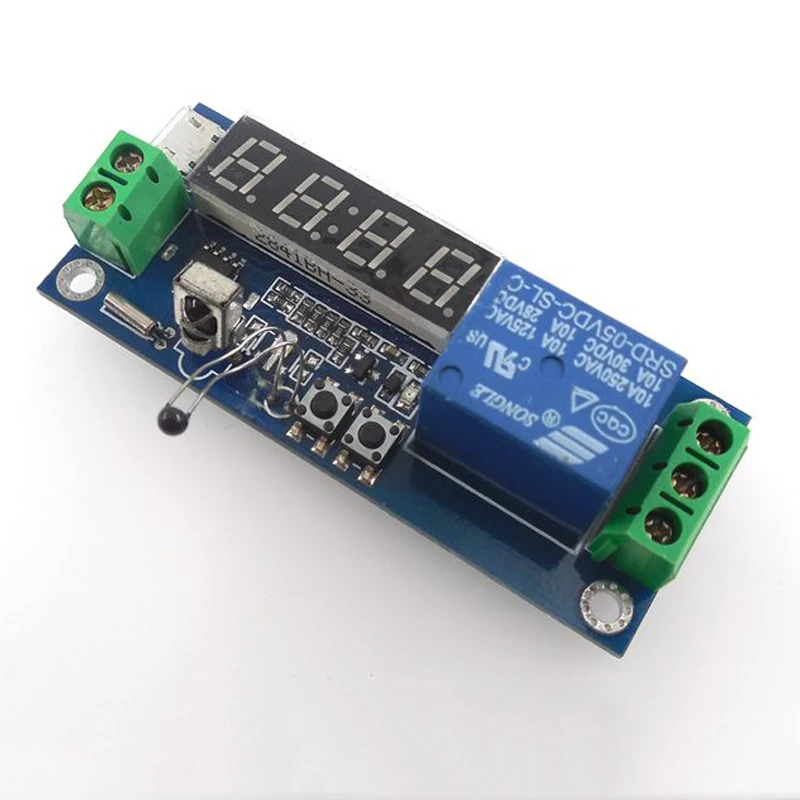DC 12V LED Digital display Home Automation Delay Relay Trigger Time Circuit Timer Control Cycle Adjustable Switch Relay Module