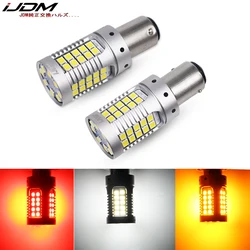 iJDM Canbus 1157 LED No Hyper Flash 21W Amber yellow P21/5W BAY15d LED Bulbs For Turn Signal Lights DRL Brake/Tail Lig Parking