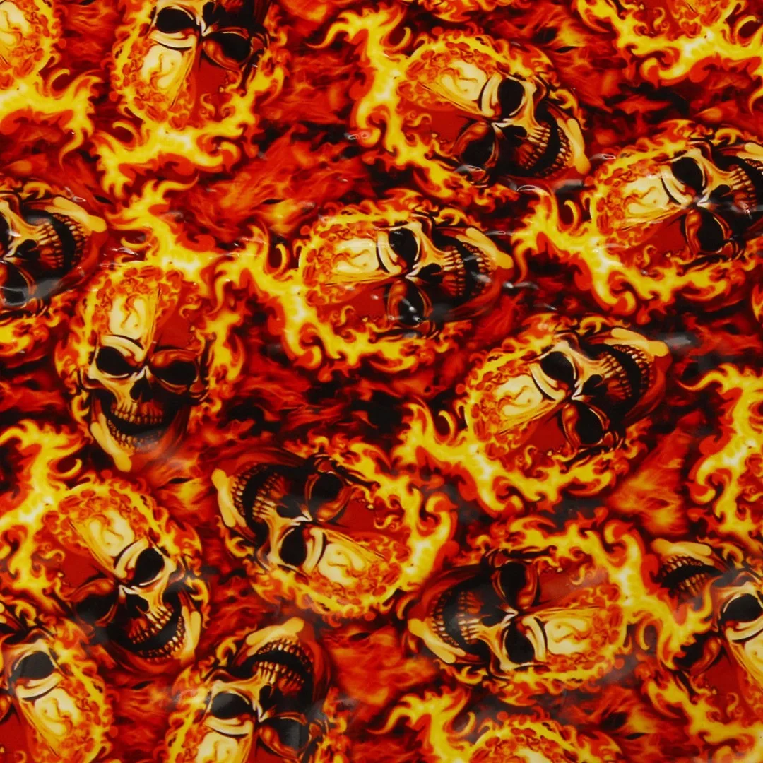 Joker Pattern Hydrographic Film: My Real Experience with PVA 0.5×1m Red Fire Skulls for Custom Projects