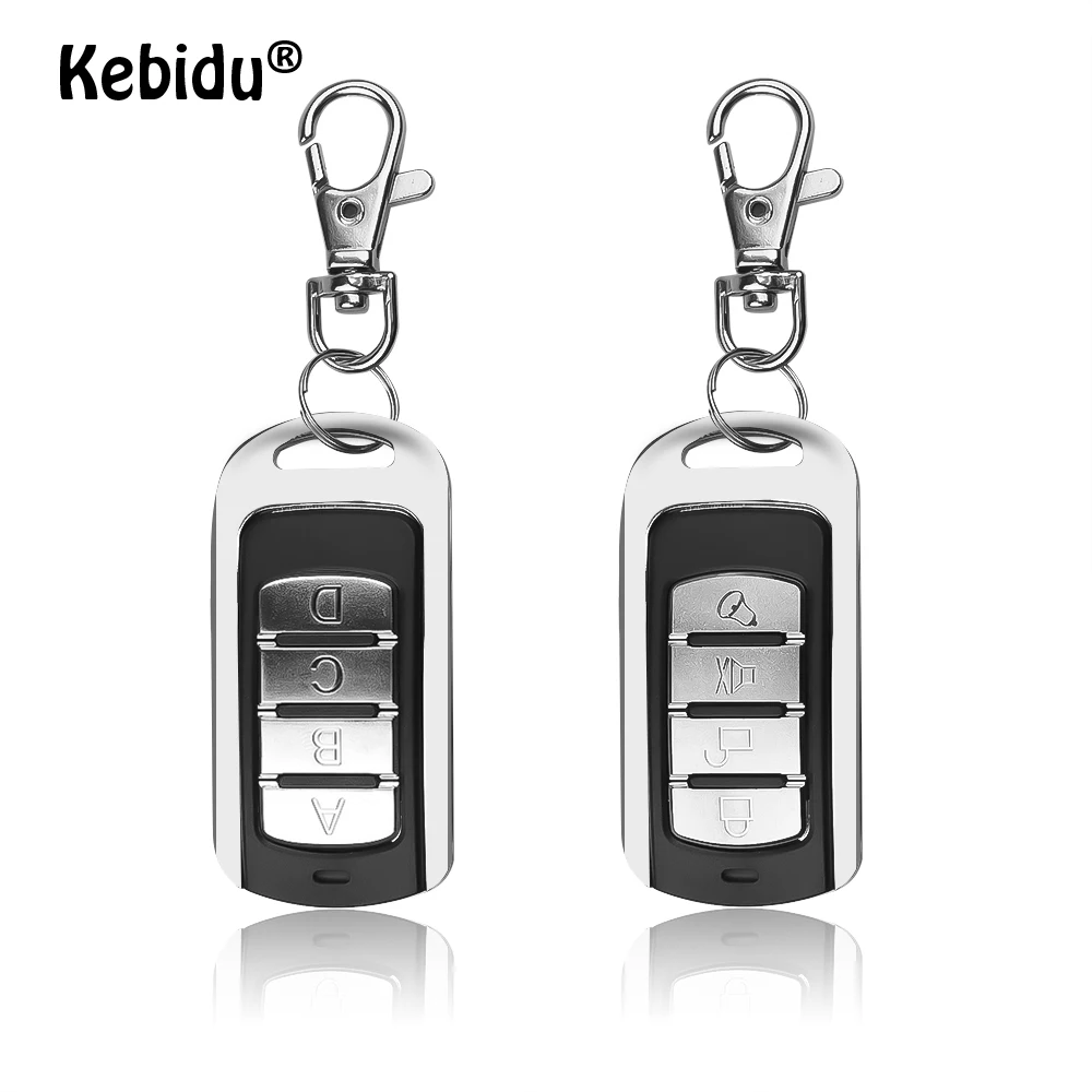 kebidumei Universal 433MHz Remote Control Wireless 4 Keys Copy Cloning Garage Door Remote Control Duplicator Key Auto Keychain