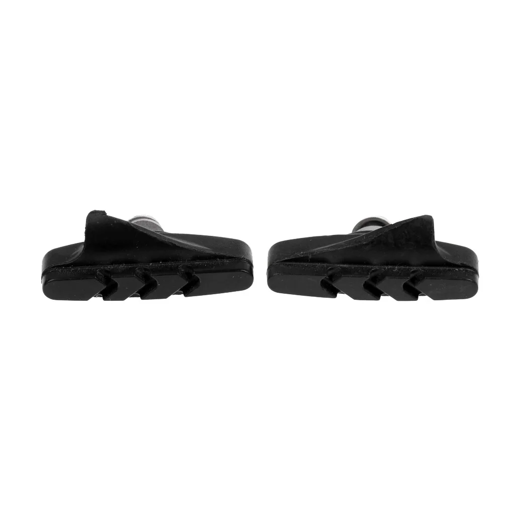 2Pcs Black Brake Pads Blocks Holder Shoes Road Racer Bike Bicycle Rubber Block 52mm Bicycle Fixed Gear for Road Bike