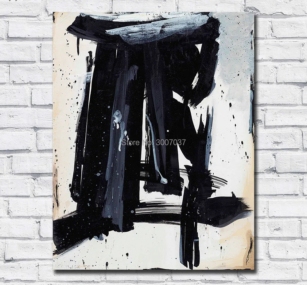 Large Size Painting by DHL Oil Painting Franz Kline Abstract Oil Paintings Canvas Pictures for Living Room and Bedroom No Frames