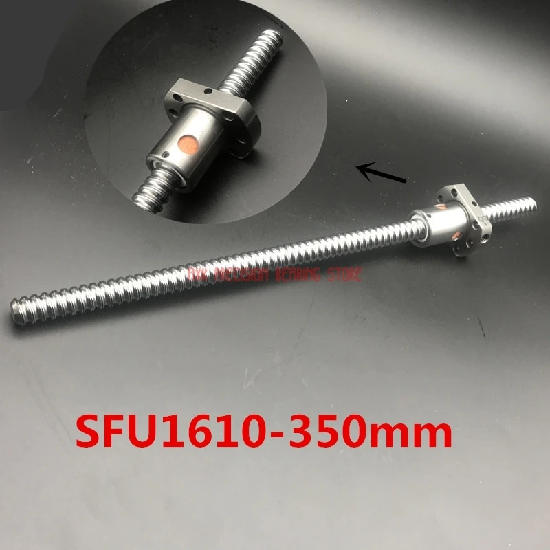 Linear Rail Cnc Router Parts AXK 1 Pc Sfu1610 350mm Rm1610 Rolled Thread Ballscrew +1 Ball Nut For Cnc Router Xyz Table Parts