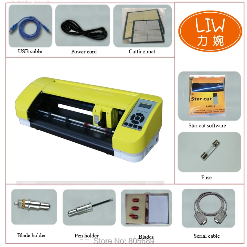 

Latest cutting plotter 2019 colorful design A3 cutter