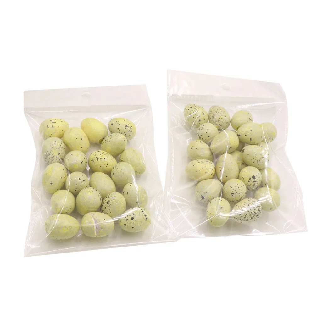 20x Artificial Handmade Artificial Bird Eggs Speckled Bird Eggs DIY Micro-landscape Home Decoration handmade art Crafts