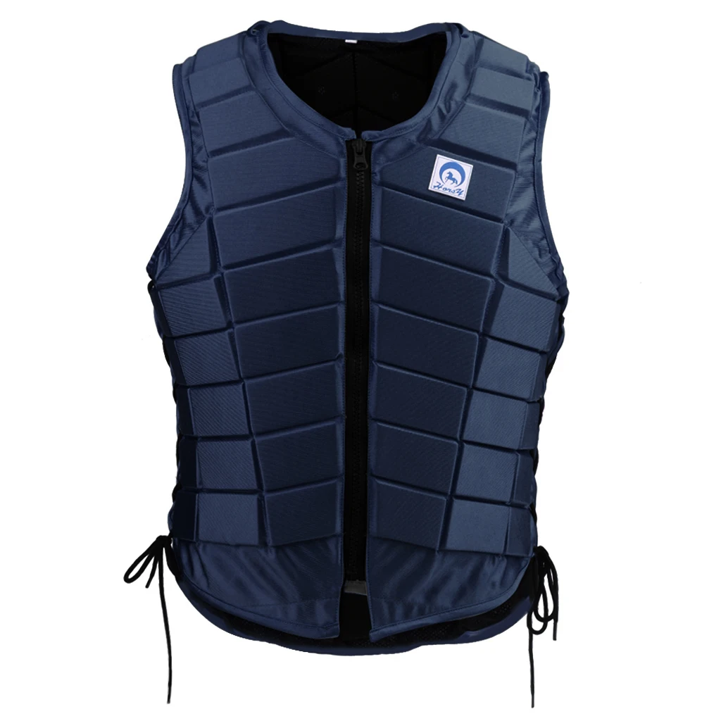 Volwassenen Kinderen Paardensport Beschermende Vest Paardrijden Vest Body Protector Veiligheid Vest Donkerblauw