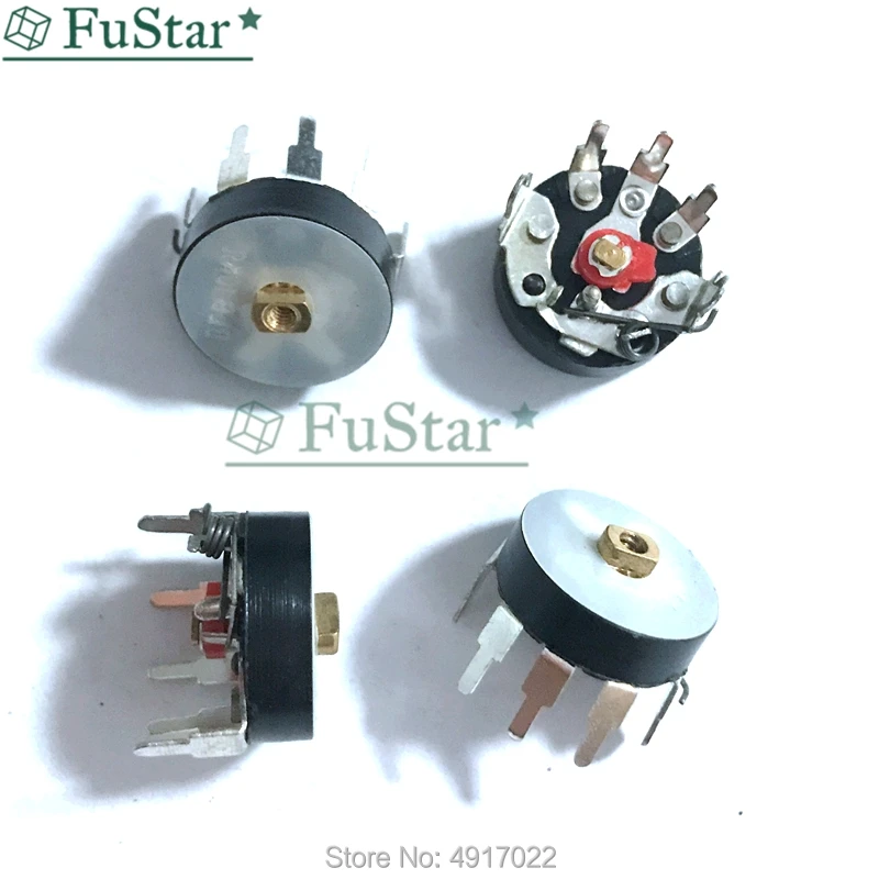 10PS/LOT 10K RV12 Straight Angle Radio Potentiometer RV12MM B503 B103 B10K B50K Power Amplifier Volume Potentiometer With Switch