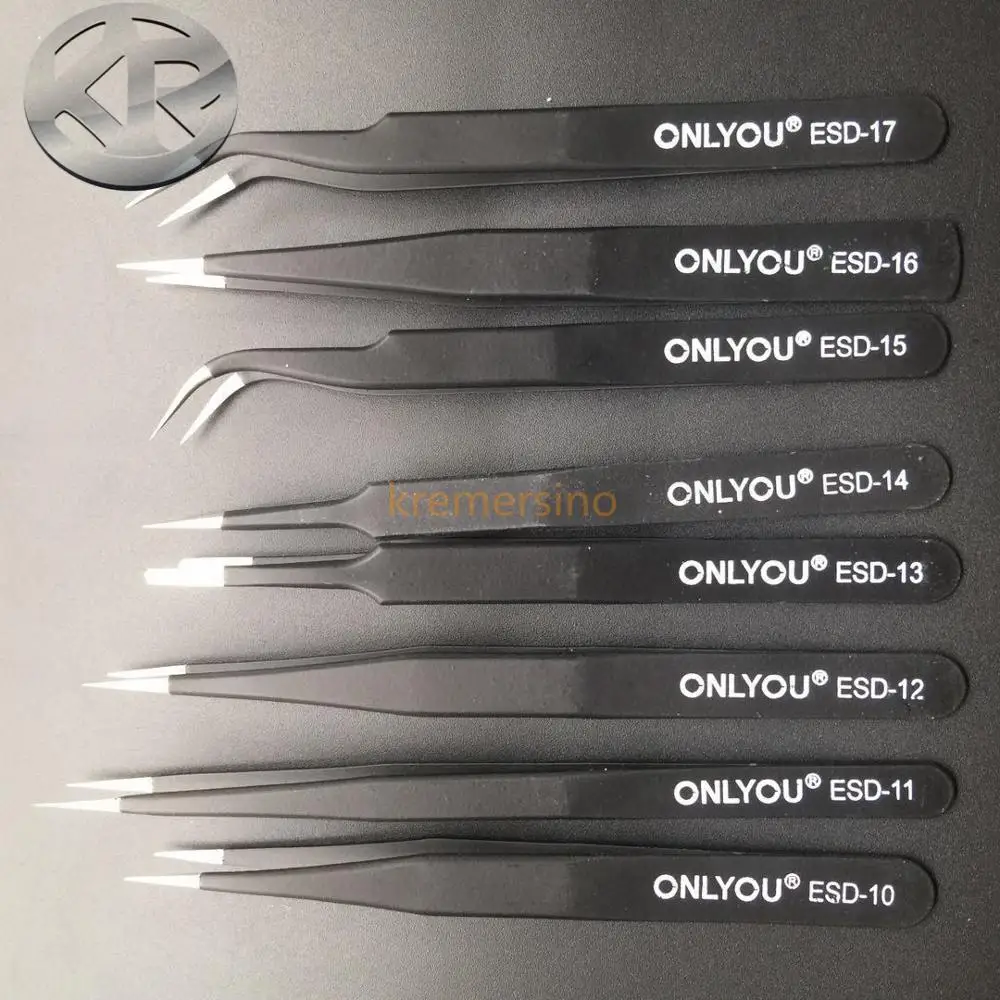 Tweezers Set Anti-static Precision Tweezers T10 T11 T12 T13 T14 T15 T16 T17