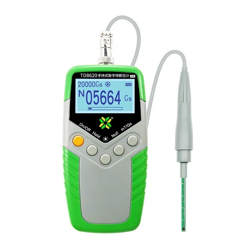 

Digital Gauss Meter Handheld Gaussmeter Emf Tesla Tester Permanent Magnet Surface Magnetic Field Tester 0-2000mt 5% Accuracy