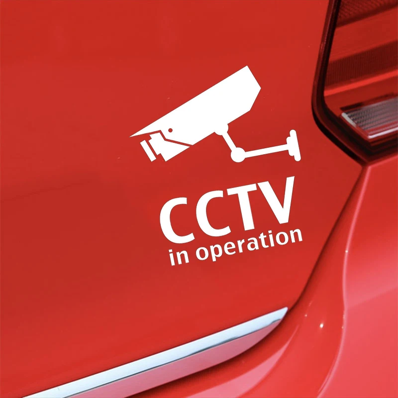 For CCTV in operation Fashion Personality Creative Shop Site Window Sign Vinyl Decal Sticker