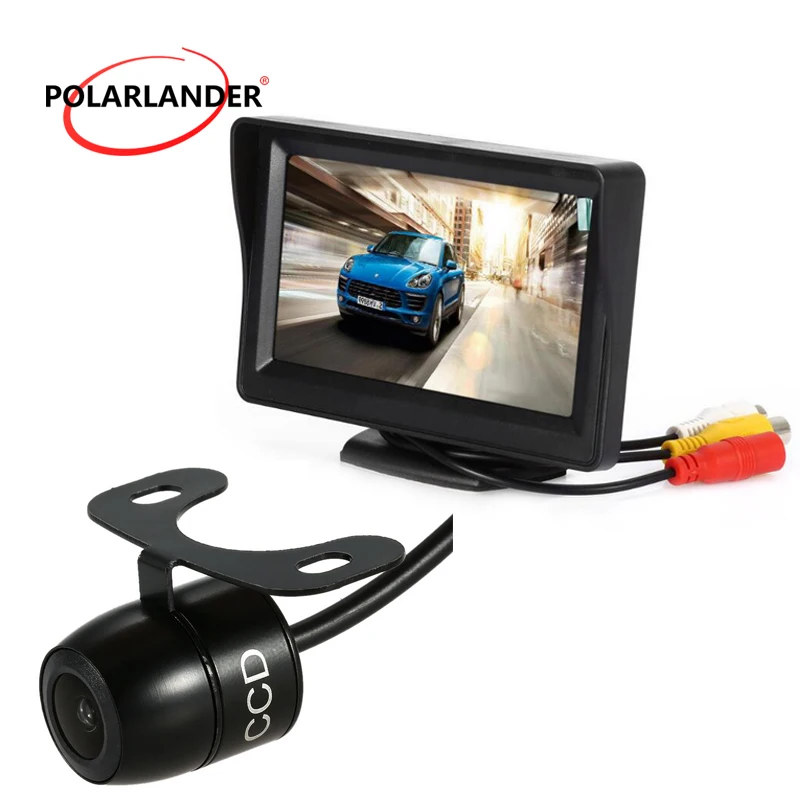 4.3  Inch 480 * 272 TFT LCD Monitor with 2 way AV input  Wireless Video Transmit + 170 degree Mini Camera kit