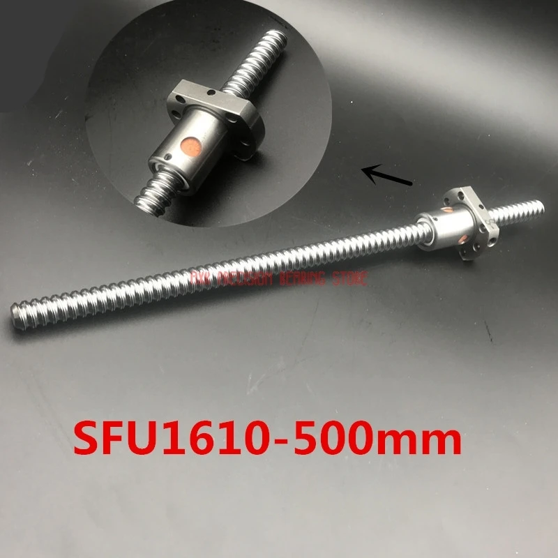 

2023 Cnc Router Parts AXK Linear Rail 1 Pc 500mm Rm1610 Rolled Threaed +1 Sfu1610 Ball Nut For Cnc Router Xyz Table Parts