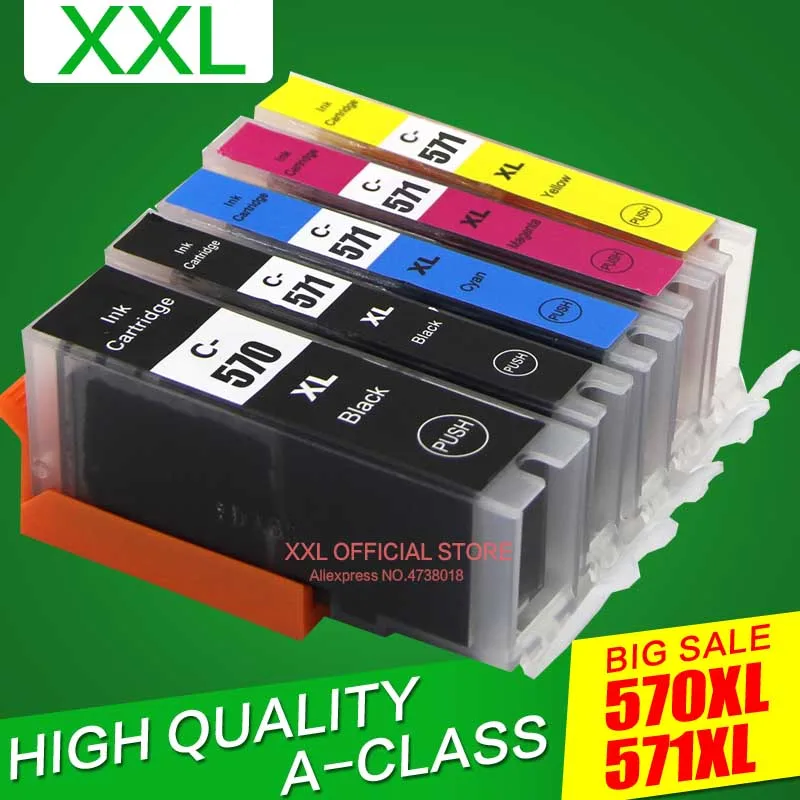 570 571 PGI-570 CLI-571 ink cartridge For canon PIXMA MG5750 MG5751 MG5752 MG6850 MG6851 MG6852 TS6050 TS5050 5051 pgi570