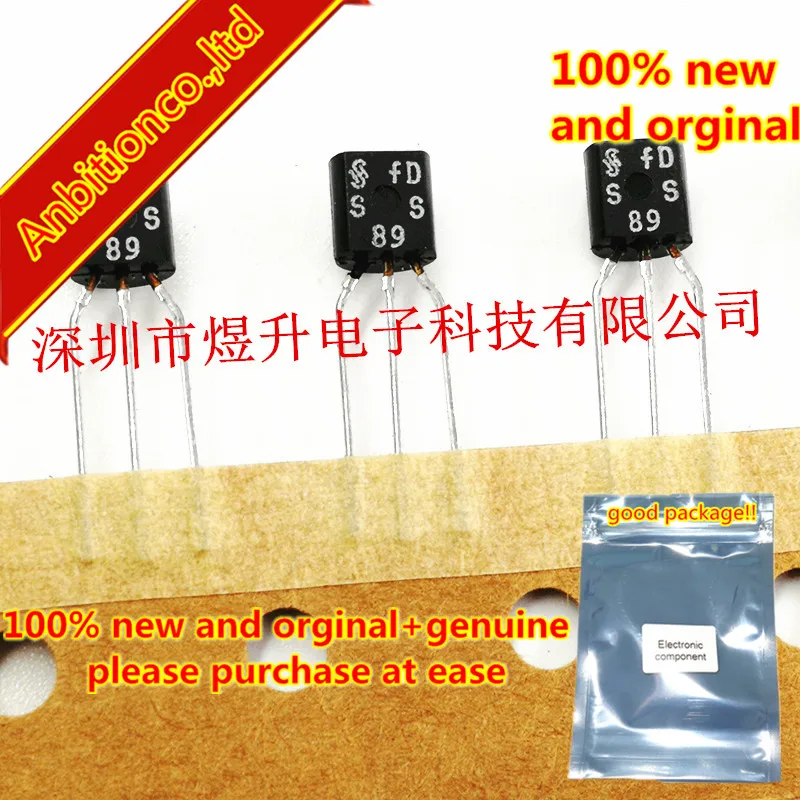 10pcs 100% new original BSS89 SS89 0.3A/240V N-channel enhancement mode vertical D-MOS transistor TO-92 in stock