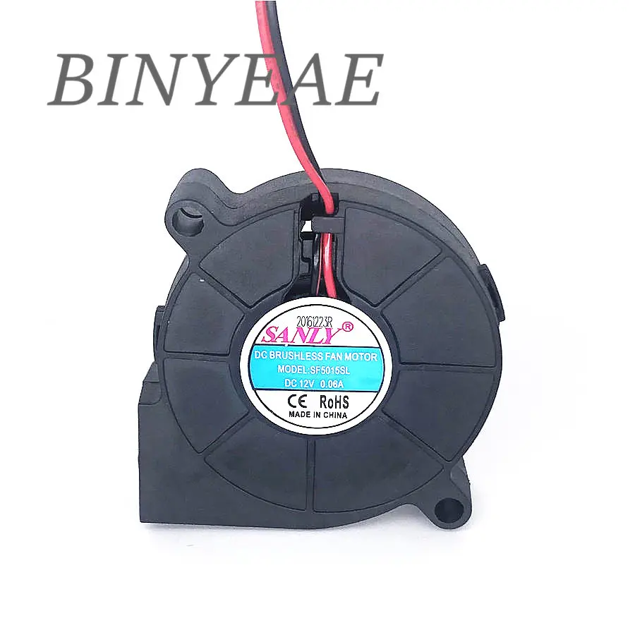 SANLY SF5015SL SF5015SM  12V 0.06A 0.08A 24V 5CM 5015 50x50x15mm Industrial Blower for Humidifier Server Cooling Fan 2PIN