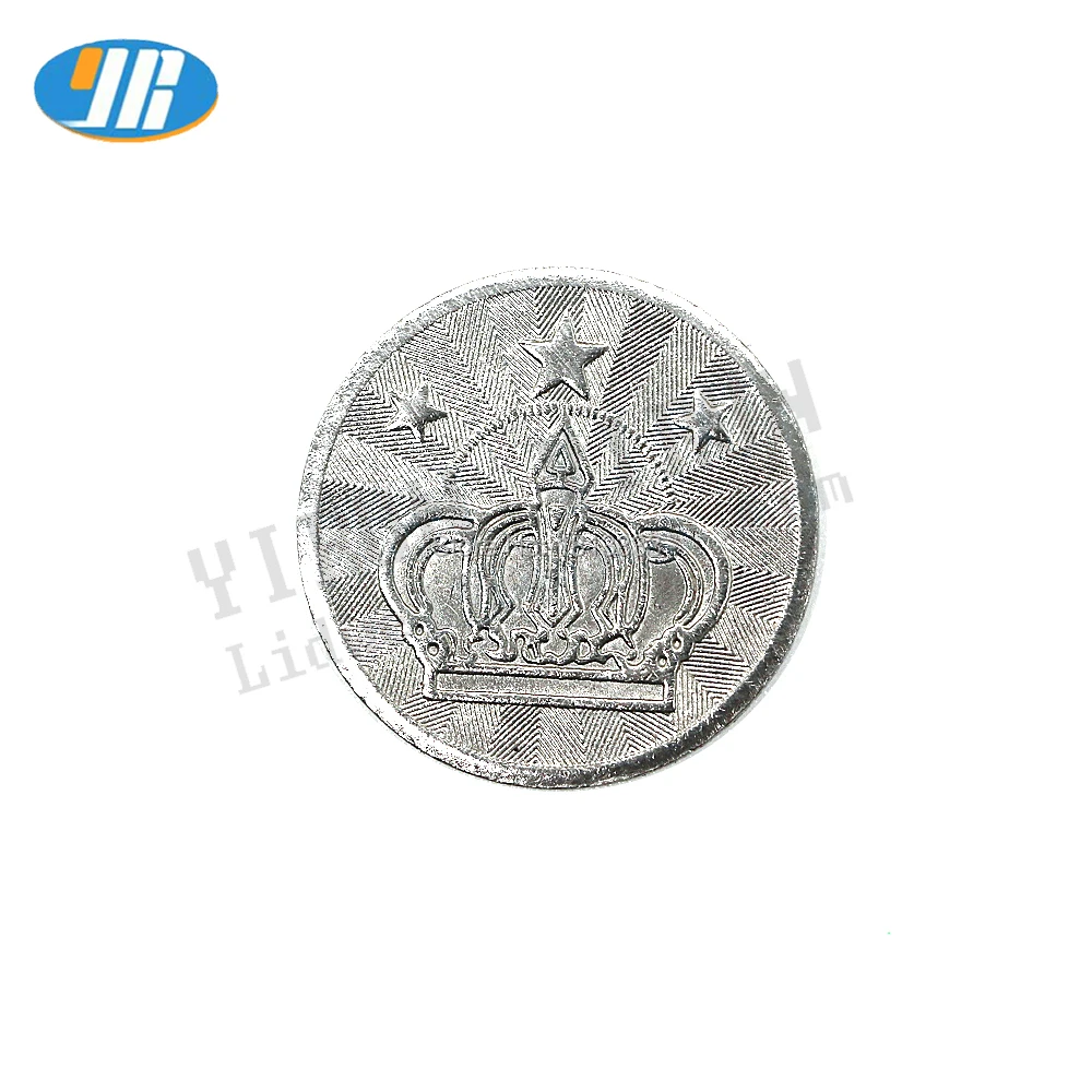 BELTI Lot De 10 Jetons De Jeu Arcade En Acier Inoxydable 25x2mm - Pièces Couronne Et Pentagramme