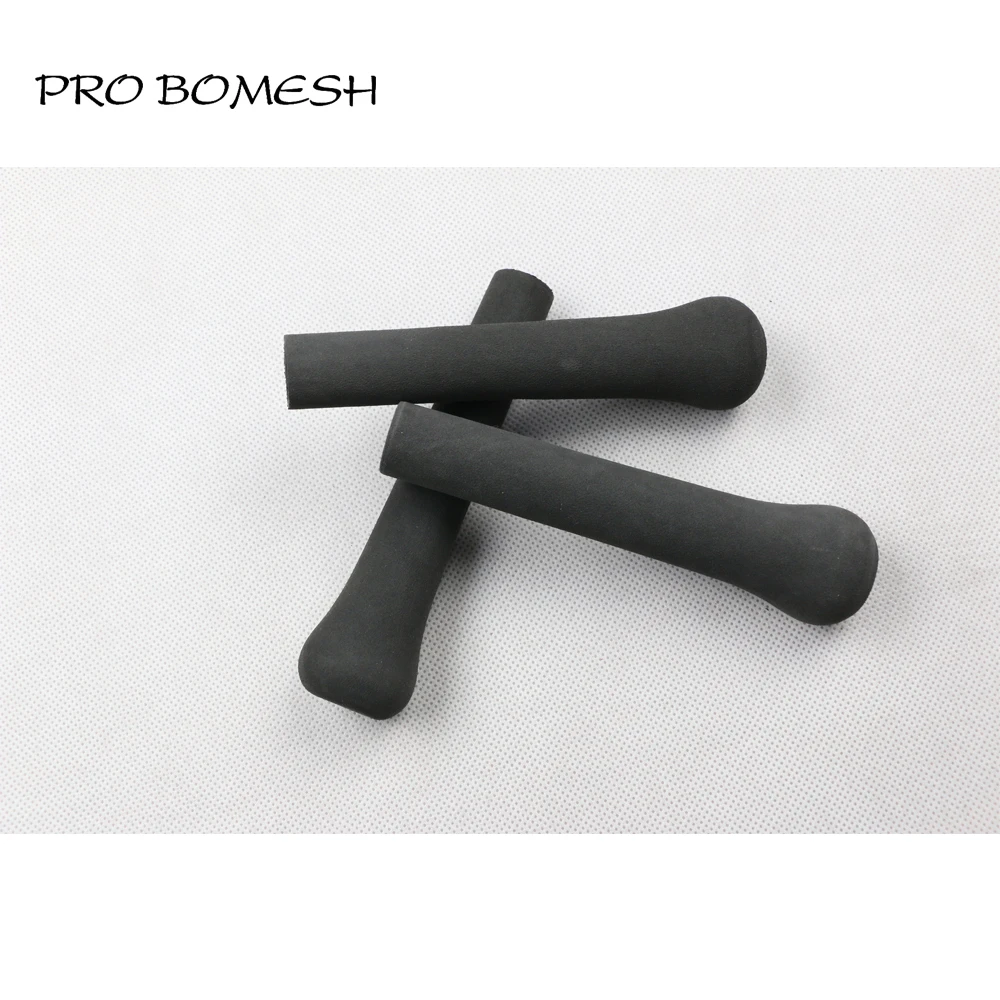 Pro Bomesh 4Pcs/Pack 14cm 6.9g Inner Diam 17mm EVA Rear Grip Split Grip Black DIY Fishing Rod Building Component Repair