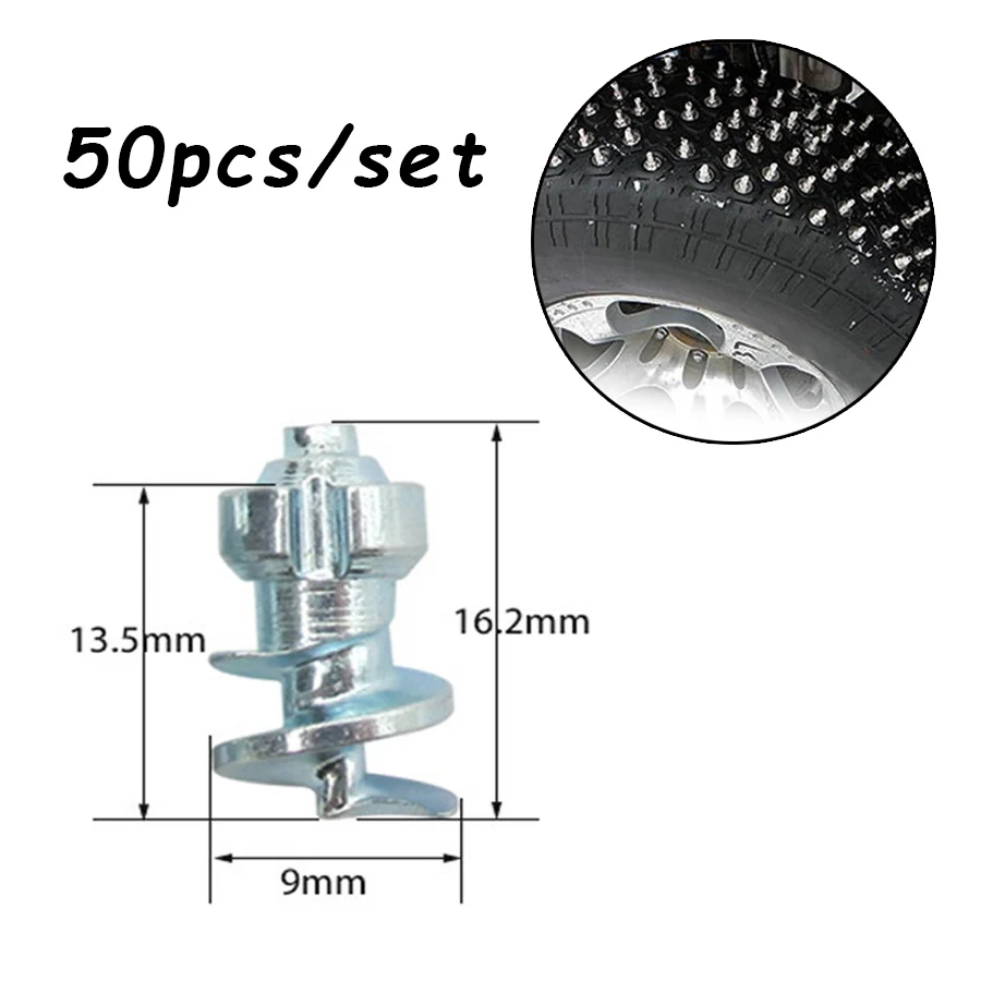 50Pcs/set Tire Spikes Car Tires Studs Screw Snow Spikes Winter For Auto Car Motorcycle SUV ATV Truck