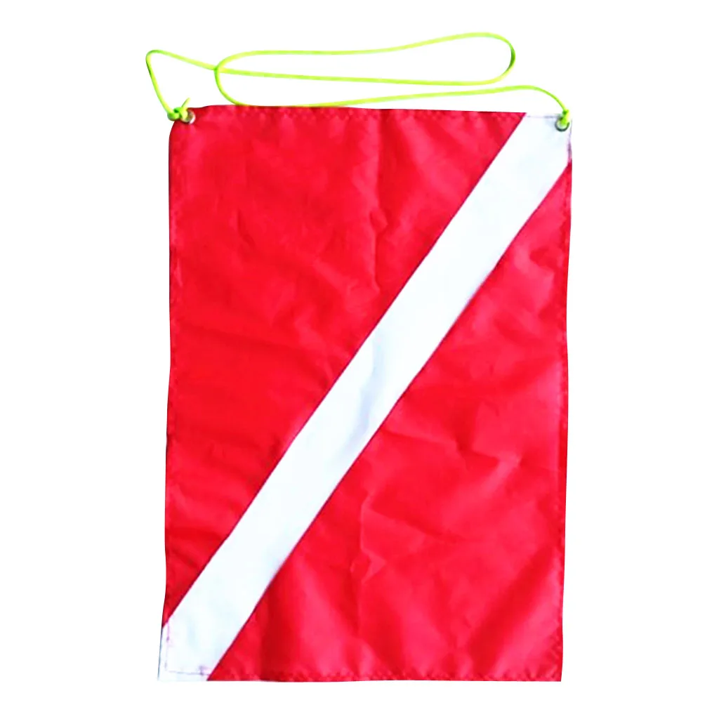 Red White Diver Down Flag Scuba Dive Safety Free Diving Equipment 50x35 cm