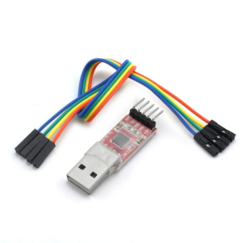 CP2102 Module USB naar TTL USB 2.0 Seriële Module UART STC Downloader met 5 Pin Dupont Kabel