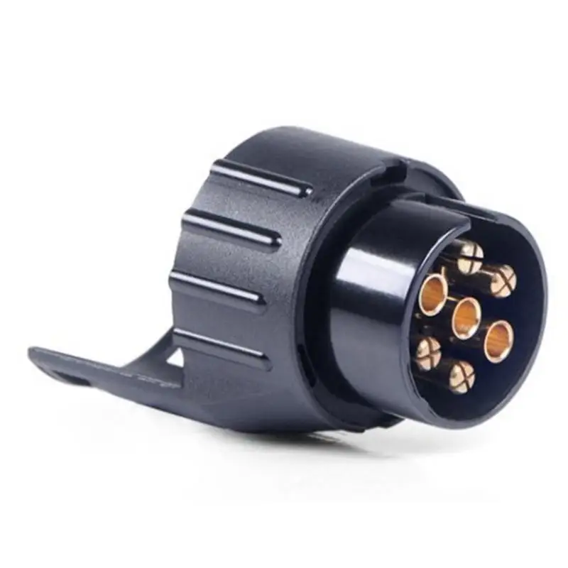 7 Pin To 13 Pin Caravan Adaptor Towbar Towing Socket Electrical Converter 12V Plastic Trailer Adapter Connector