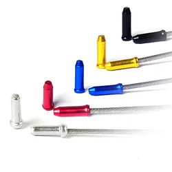 Embouts de câble intérieur de manette de vitesse de frein en alliage d'aluminium, embouts de câble de vélo, sertissages, dérailleur de vélo, viroles de fil de changement de vitesse, 50 pièces par lot