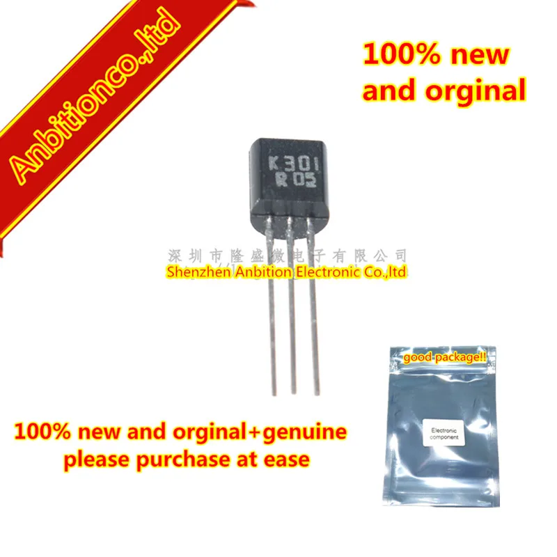 10pcs 100% new and orginal K301 2SK301 TO-92 SI N CHANNEL JUCTION in stock