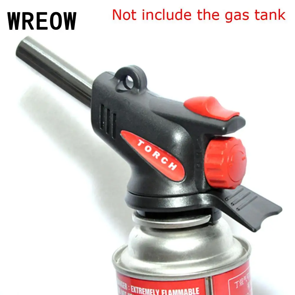 Portable outdoor spray gun Buckle Replacement Gas Torch Burner Auto Ignition Welding Flamethrower barbecue baking cake Fame Gun