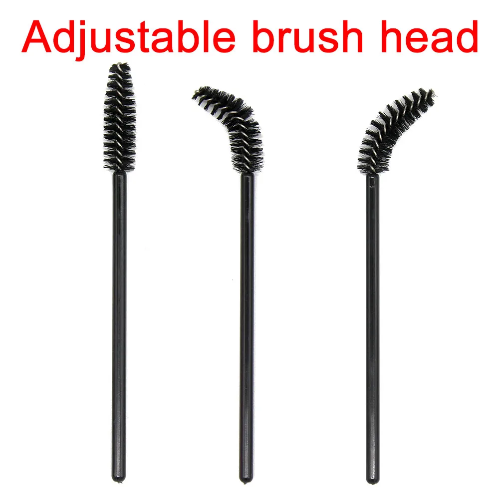 Kimcci-Brosses applicateur de cils, peigne pour faux sourcils, baguettes de mascara, Végétde maquillage, 50 pièces