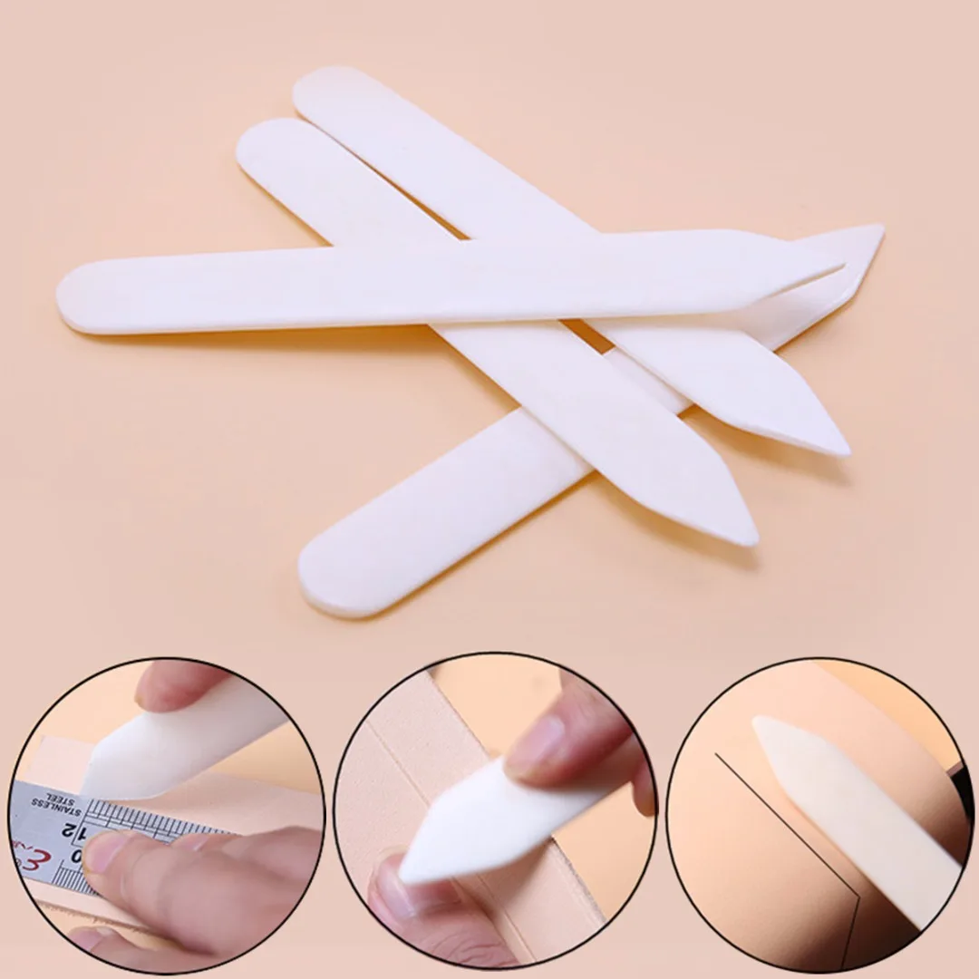 Universal Natural Bone Folder Scoring Folding Paper Leather Craft Crease Tool White