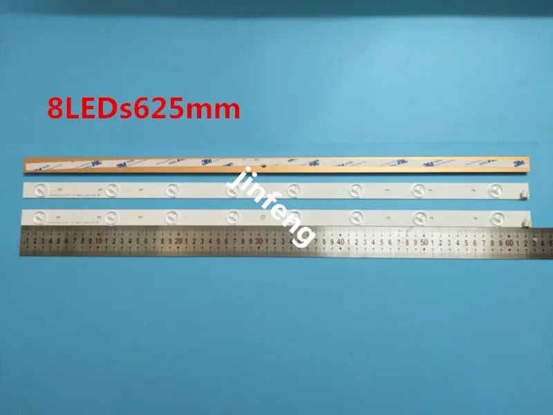 New kit 3set=9 PCS 8LED 625mm LED backlight strip Replacement for TOSHIBA 32L2333DG SVT320AE9 REV1.0 121012 LSC320HN03-T01