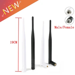 Antena Omni WIFI de 2,4 GHz y 6dBi, RP-SMA aérea de 2,4G, Bluetooth, conector de enrutador inalámbrico macho y hembra, IEEE WLAN/WiMAX/MIMO