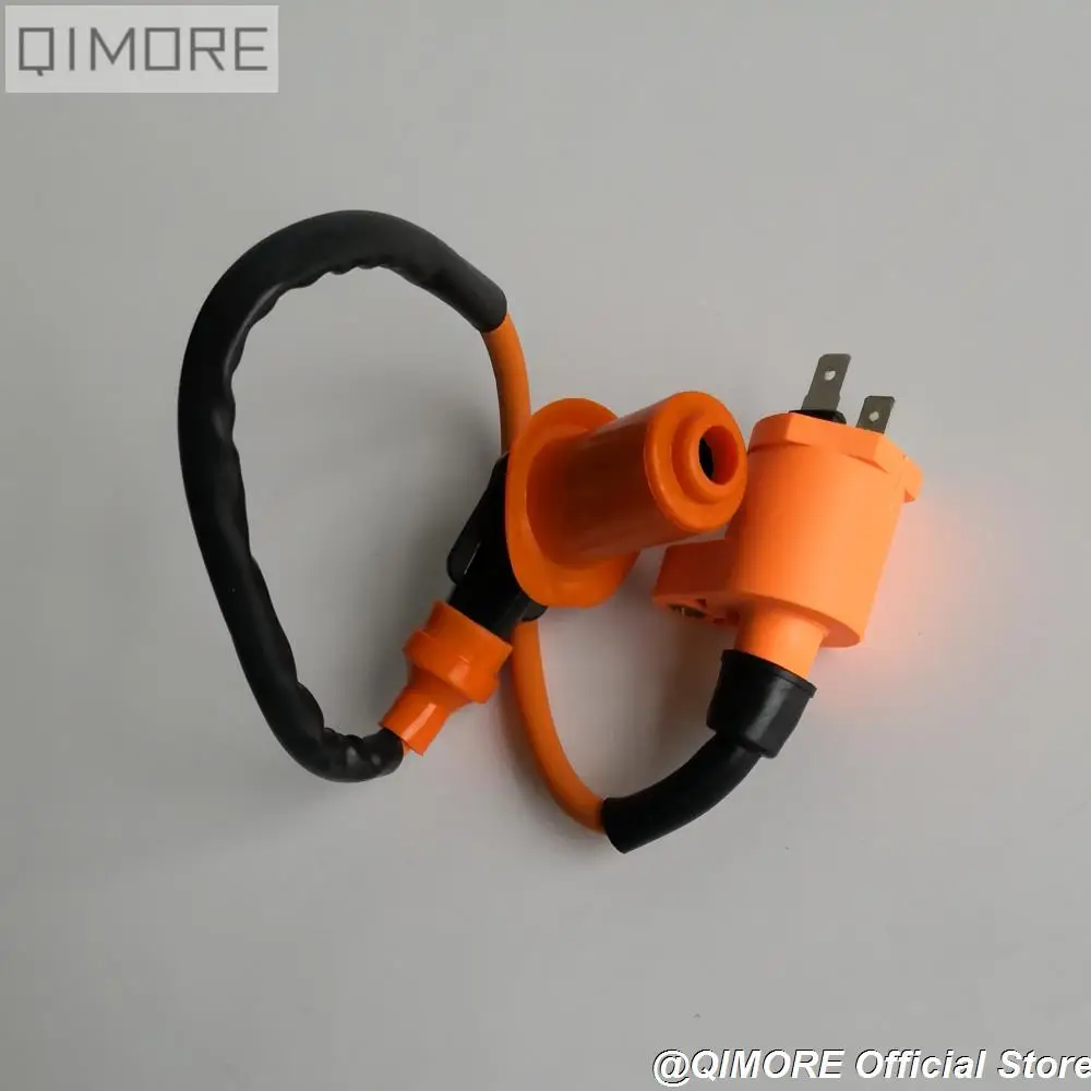 Ignition Coil in Orange for Scooter ATV GY6 50 GY6 125 GY6 150 139QMB 152QMI 157QMJ DIO50 ZX50