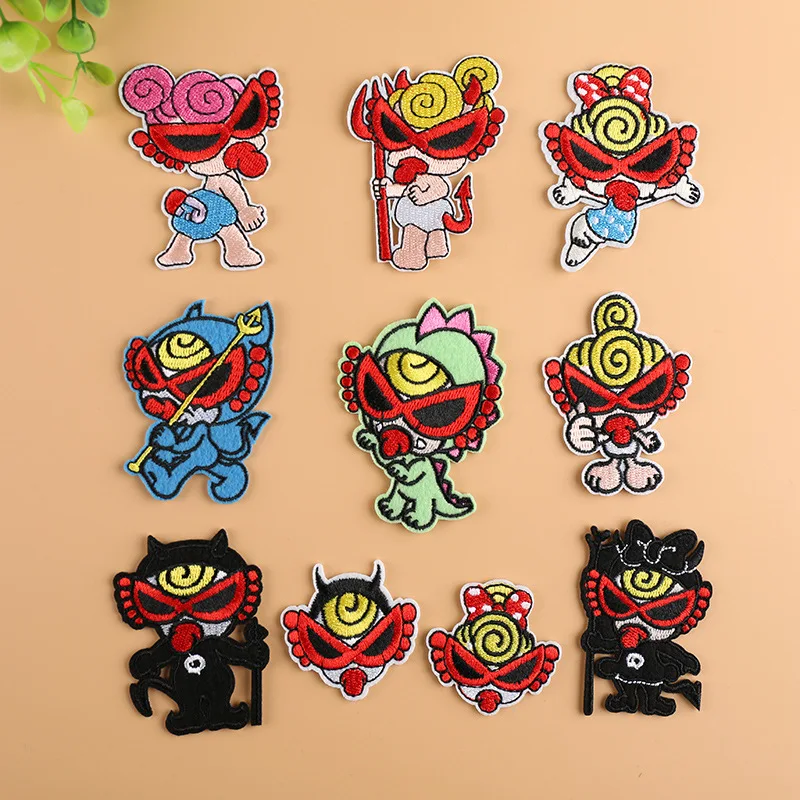 PGY Cheap baby Elf series Patches for Clothes Iron on Patch Embroidered Parches Children\'s clothing decorations Free Delivery