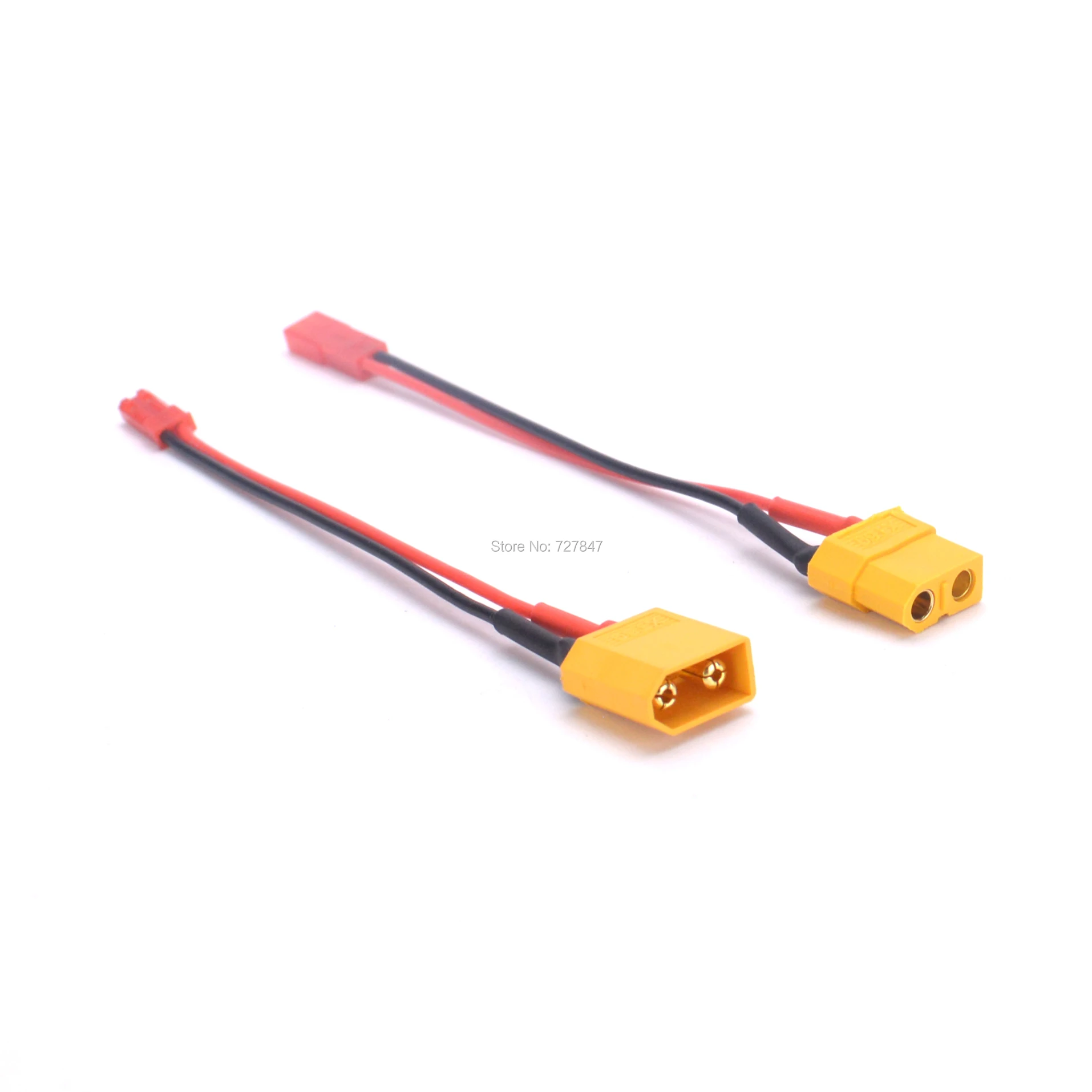 XT60 Mannelijke/Vrouwelijke Connector Jst Plug Charger Adapter Lipo Batterij Model Opladen Adapter Converter Lood 22AWG