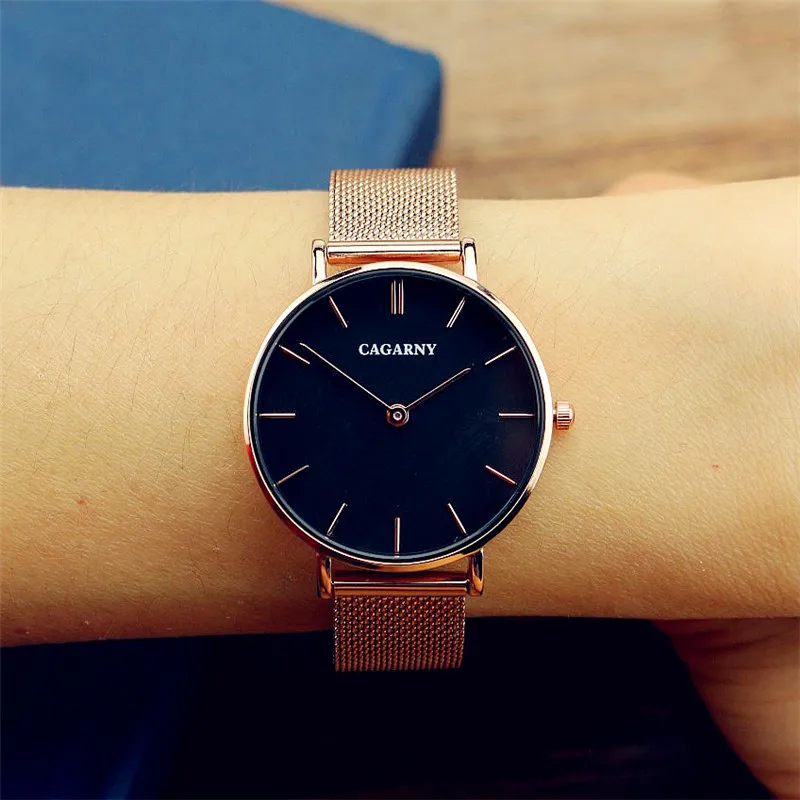 Luxury branded women fashion casual metal strap 32MM British type watches top quality ladies silver rose gold gift wristwatch