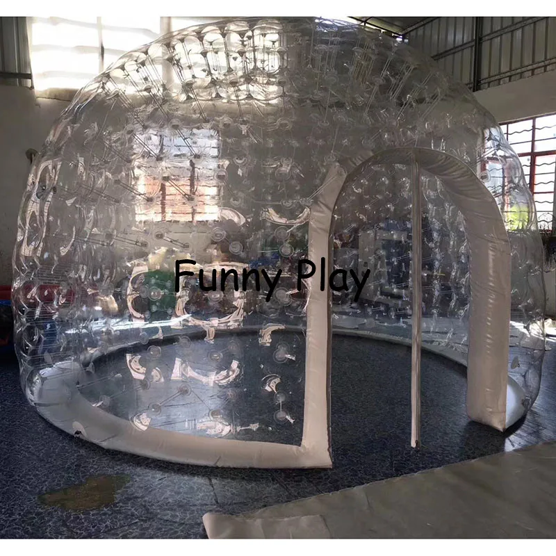 

inflatable airtight camping tent half clear half black bubble house for hotel rental,Family Camping Backyard Advertising