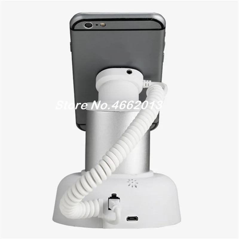 

6 pcs/lot Charging retail security cell phone stand holder with alarm