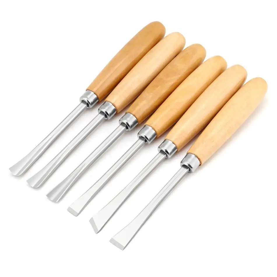 6 Pcs/Set Wood Carving Hand Chisels Set Professional Wood Cut Knife Sculpting Hand Tools Chisel Woodworking For Carpenter