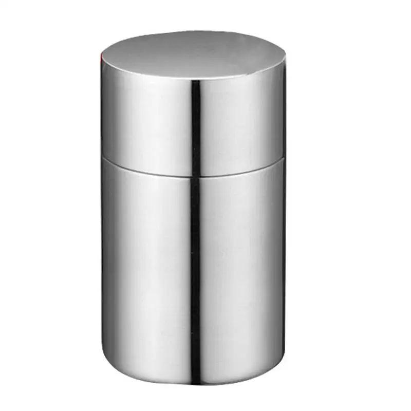 Thick Portable 304 Stainless Steel Sealed Storage Jar Small Tea Coffee Beans Container Travel Home Stainless Steel Storage Can