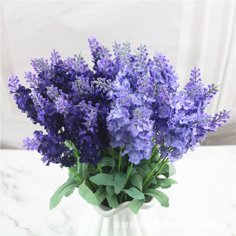 10 Stems Artificial Simulation Lavender Garden Style Decoration Flowers Arrangement Horticulture Wedding Flower Arrangement