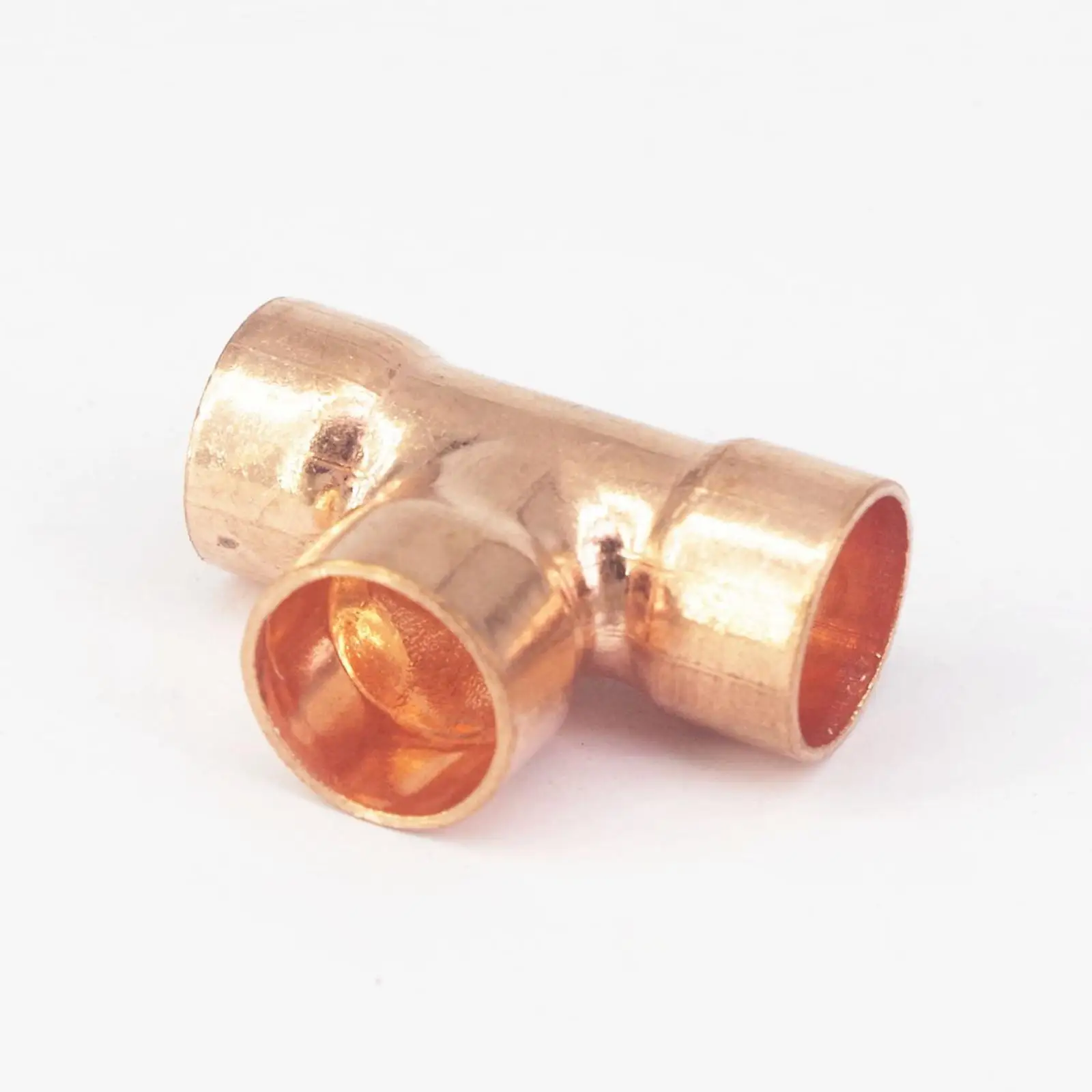 

I.D 25x1mm Copper End Feed Euqal Tee 3 Ways Pipe Adapter Air Conditioner Refrigeration Gas Water Oil