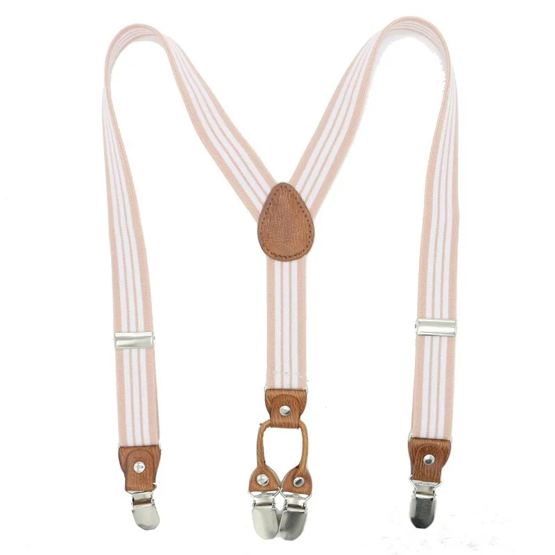 3 Clips Baby Braces Kids Suspenders Boy Ring Bear Wedding Girl Suspender Leather Strap Trouser Fashion Suspensorio Elastic Strap