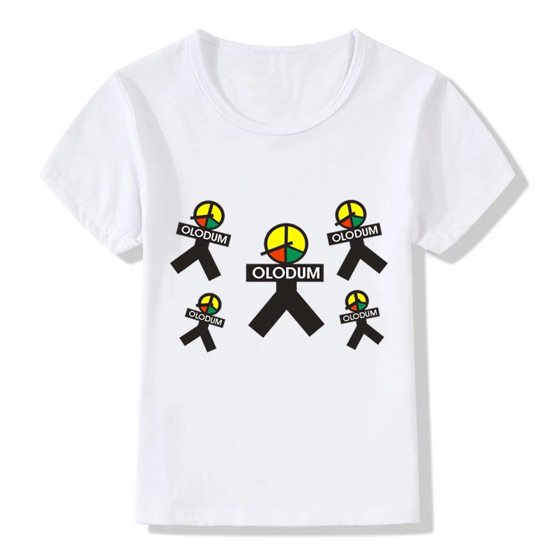 OLODUM Logo Design Children's T-Shirts Boys Girls Retro Antiwar Michael Jackson Summer Tops Tees Kids Hipster Clothing,HKP5172