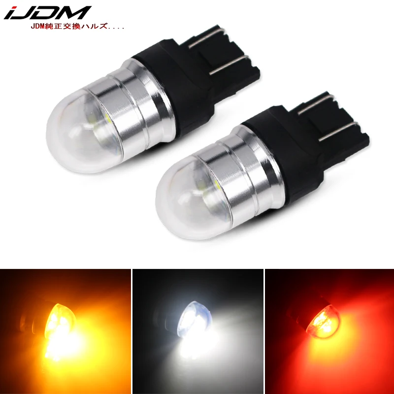 iJDM Car T20 LED W21/5W 7443 Led Bulb 12V-30V For Car Motorcycle Bikes Trucks Brake Reverse Parking DRL Fog Light Backup Lamp